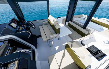 Rendering of Jeanneau EX 34 Cabin boat helm station