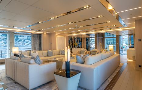 Bilgin superyacht Al Reem main saloon lounge 