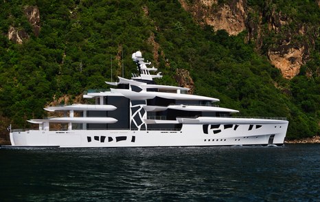 Superyacht ARTEFACT on water