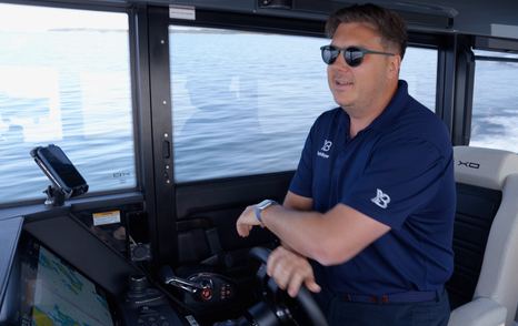 XO Boats-EXPLR-44-Review-helm-station-Jack-Haines