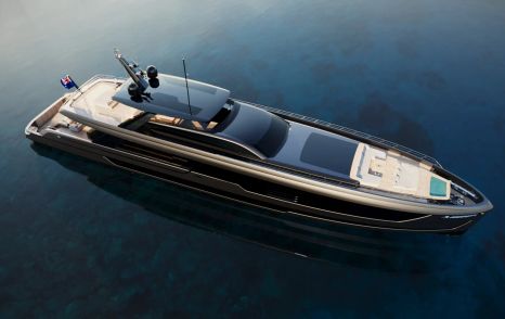 Rendering of Project Zen superyacht
