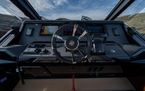 Technohull Alpha 45 dayboat helm station 