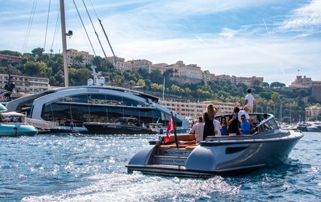 luxury shuttle limo tender at Monaco Yacht Show