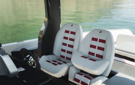 Bellini Astor 38 PISTA "One-Off" motor yacht helm station 