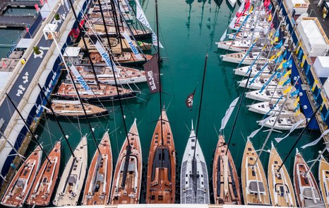 Genoa has its own section exclusively for sailing yachts.