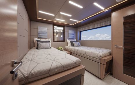 Ocean Alexander 90R guest cabin