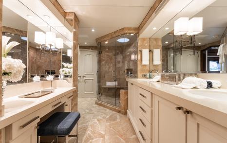 Superyacht Summer Dance master cabin ensuite 