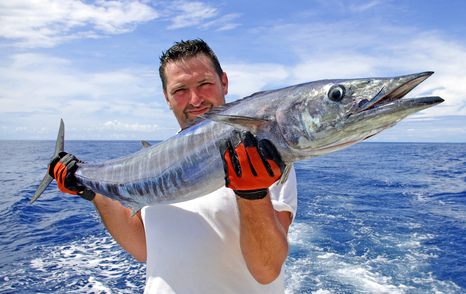 man with big game fish