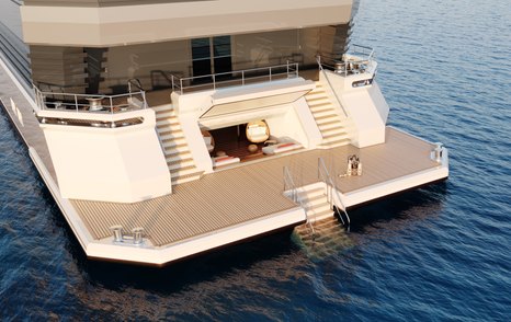 New beach club on SeaExplorer77