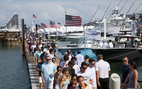 Visitors walking pontoons at DBMIBS