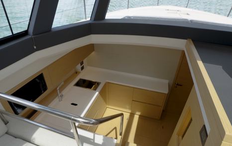 Pardo-GT52-view-down-into-galley