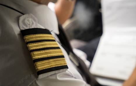 Epaulette on shoulder indicates the role of captains and officers onboard superyachts