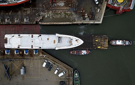 Project Falcon emerging from shed in August 2020