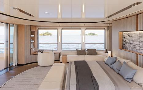 Vallicelli Design Numarine cabin with neutral details 