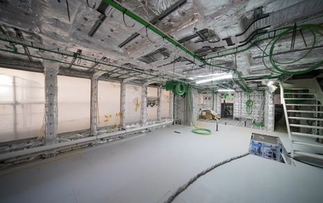 Bering 125 Explorer Yacht skylounge under construction 
