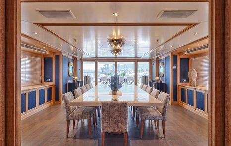 Codecasa superyacht Theolina formal dining room 