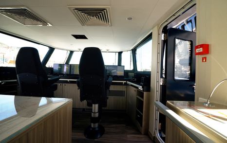 Damen-YS-53-Review-helm-seating-and-side-door