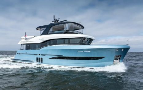Steeler Yachts Ocean Explorer 72 explorer yacht under way 