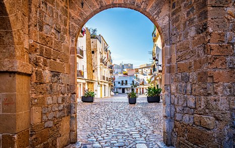 Ibiza old town yachting destination