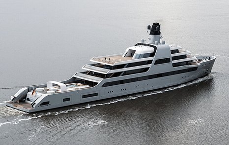 Superyacht SOLARIS on water