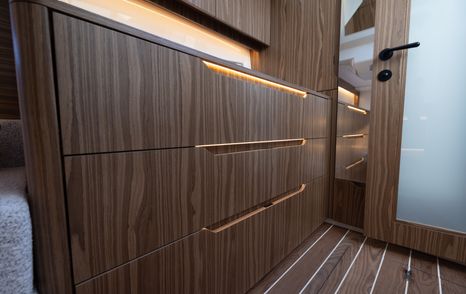 Marex-390-Review-amidships-cabin-storage