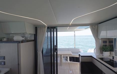 Absolute-47-FLY-Review-galley-view-out