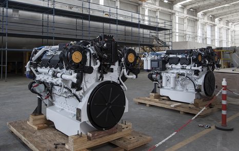 Motor yacht engines