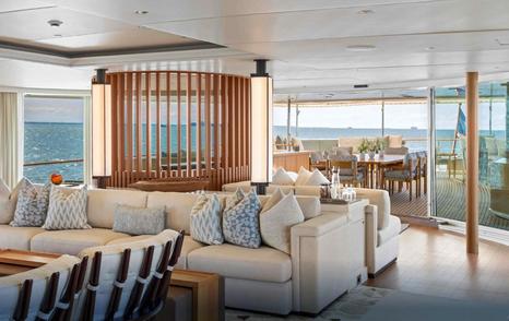 Amels expedition yacht Just B saloon lounge 