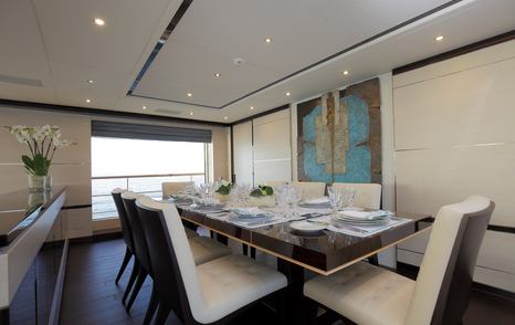 Superyacht Inspiration interior formal dining area