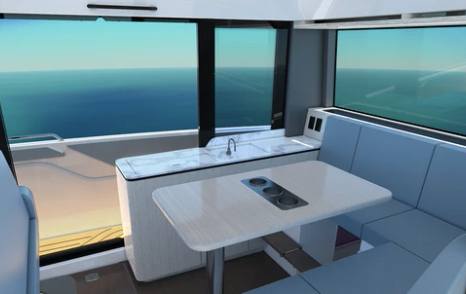 Rendering of Cruisers Yachts 45 VTR EC boat interior