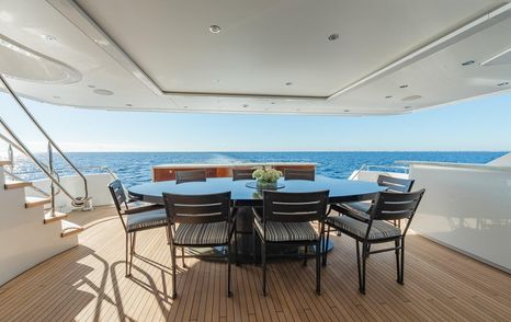  Serenity aft deck with dining area