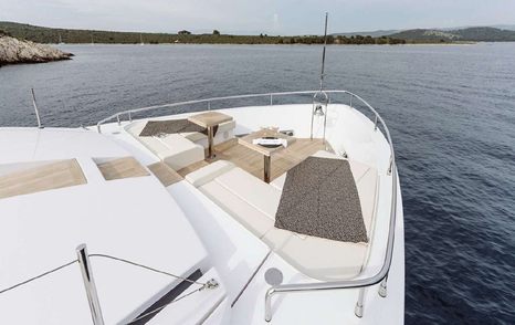 Superyacht Erolia foredeck 