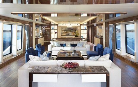 Sunseeker Yacht interior space salon