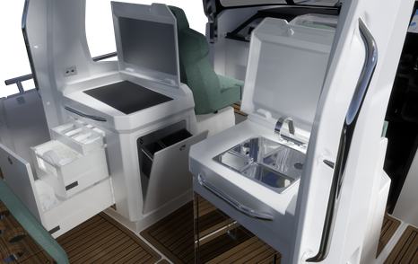 Nimbus Sport Tender 35 render galley 