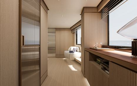 Antonini Navi Seamore 34 Crossover Yacht Matilde7 master cabin walk way