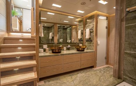 Superyacht Short Story master cabin ensuite
