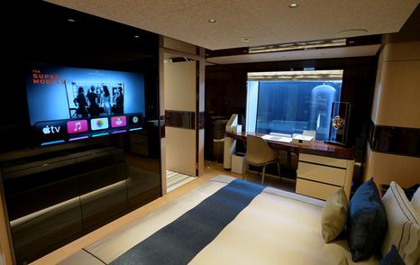 Tankoa-Yachts-S501-Evo-Review-VIP-cabin-TV