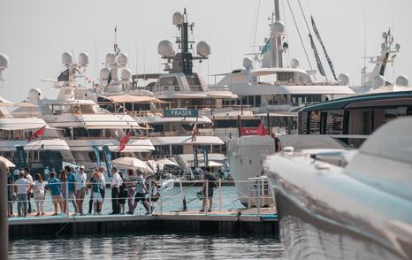 crowds at Monaco Yacht Show 