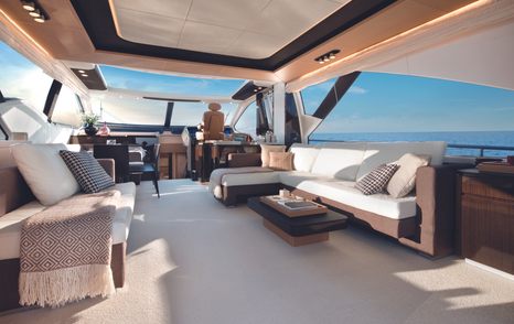 Azimut 77S sports yacht salon