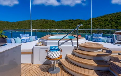 Abeking & Rasmussen superyacht Scott Free sundeck jacuzzi 
