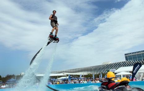 Flyboarding demonstration