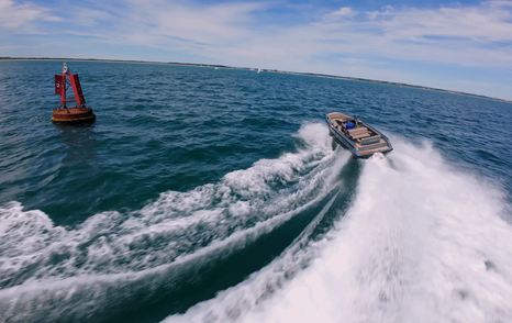Evene Origin 71 rounding a buoy during YachtBuyer time trial