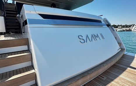 Sanlorenzo motor yacht Saam II beach club tender garage 