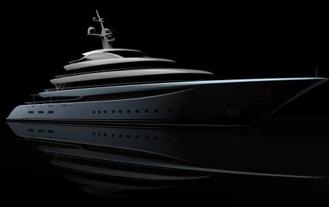 Sketch of superyacht JassJ