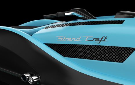 Strand Craft lettering on side of jet ski