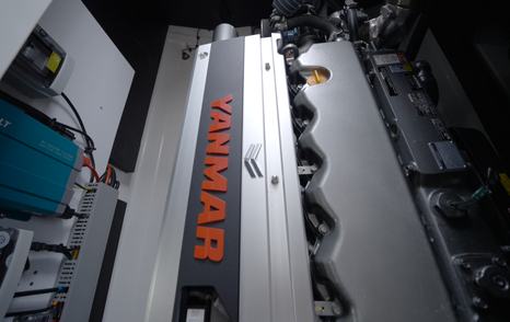 Yanmar 400hp diesel engine installed in the Beneteau Swift Trawler 37 Fly