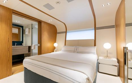 Benetti superyacht EH2 guest cabin with ensuite 