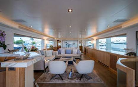 Motor Yacht Andrea VI main deck seating area