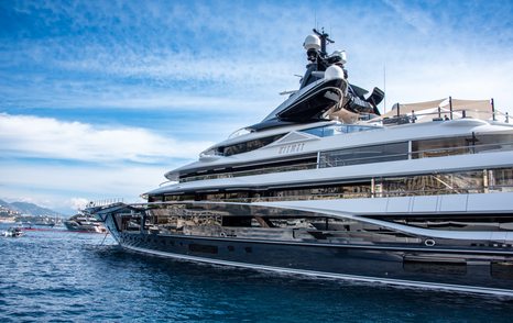 Superyacht KISMET berthed in Port Hercule