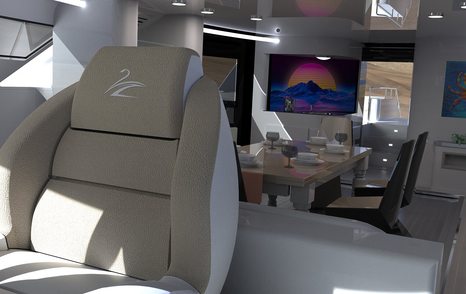 Interior of Lazzarini Pagarus design concept 